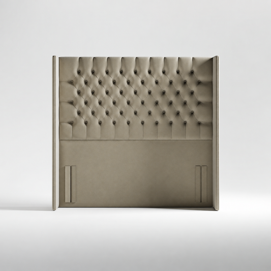 Tall Winged Chesterfield Headboard