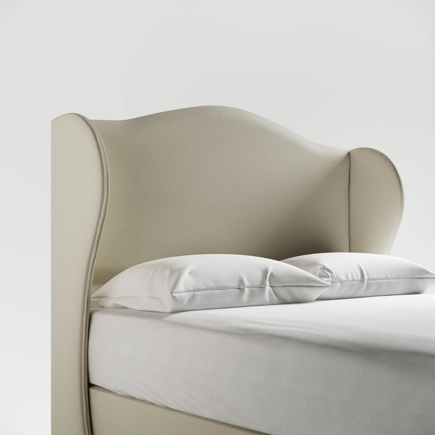 Winged Upholstered Headboard
