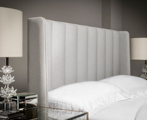 Tubes Winged Upholstered Headboard