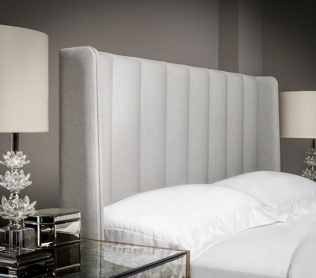 Tubes Winged Upholstered Headboard