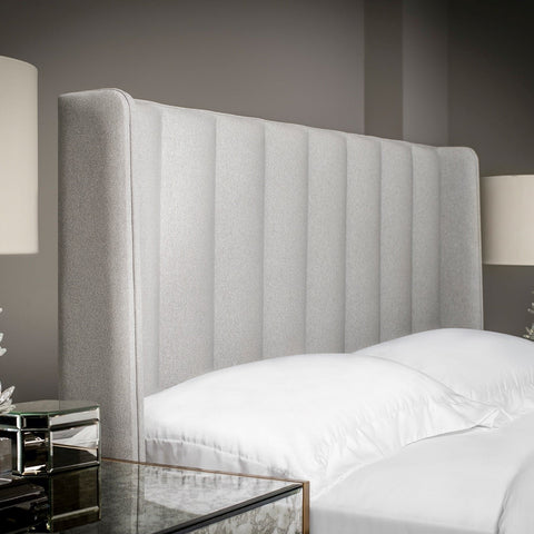 Tubes Winged Upholstered Headboard